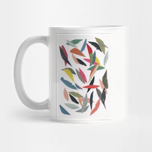 Falling Leaves (White) Mug